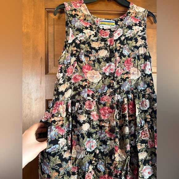 Vintage Bryn Connelly Floral A Line Dress - Picture 2 of 5